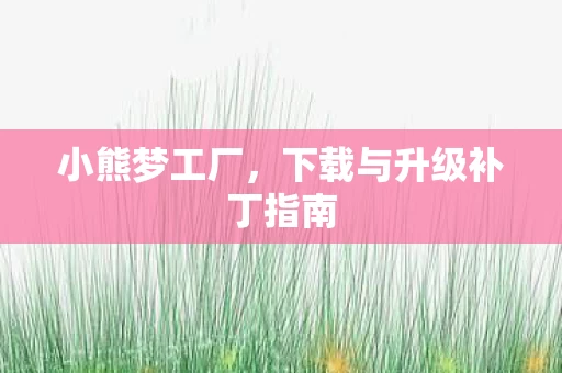 下载与升级补丁指南图片