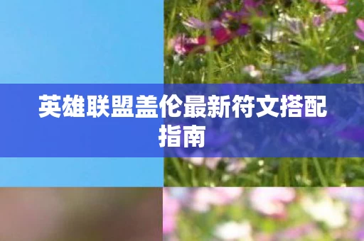 英雄联盟盖伦最新符文搭配指南图片