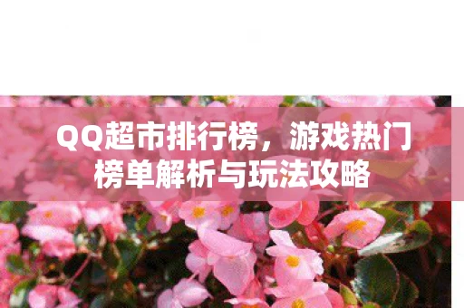 游戏热门榜单解析与玩法攻略图片