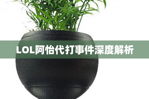 LOL阿怡代打事件深度解析图片