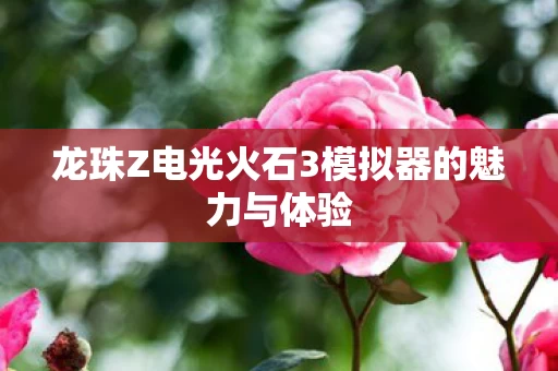 龙珠Z电光火石3模拟器的魅力与体验图片