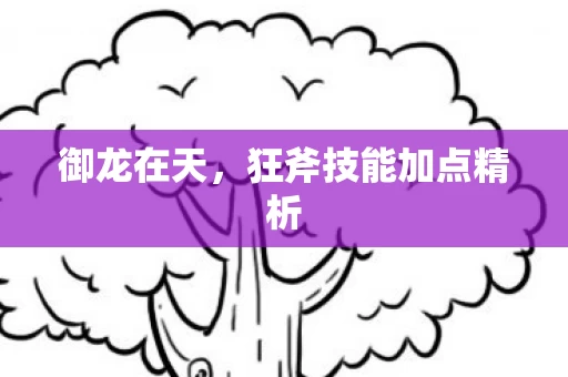 狂斧技能加点精析图片