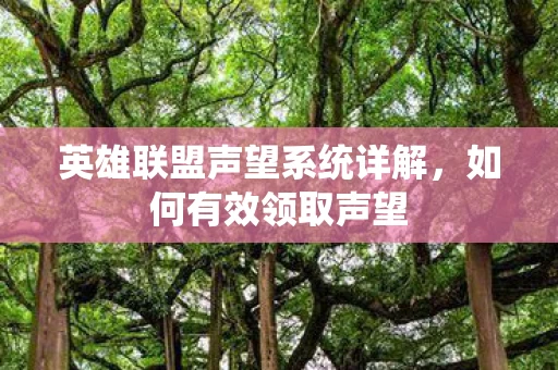 英雄联盟声望系统详解图片