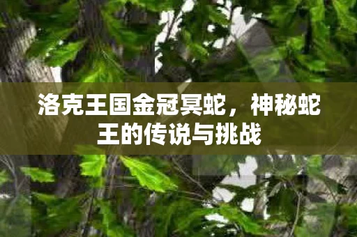神秘蛇王的传说与挑战图片
