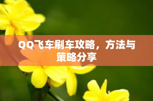 QQ飞车刷车攻略图片