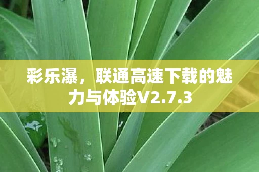 联通高速下载的魅力与体验V2图片