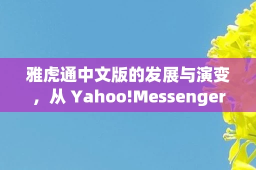 Messenger 到今日的新时代通讯工具图片