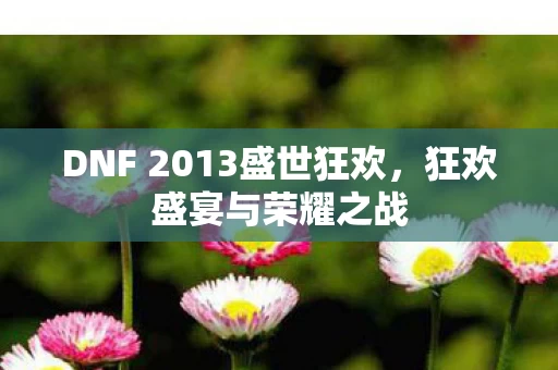 DNF 2013盛世狂欢图片