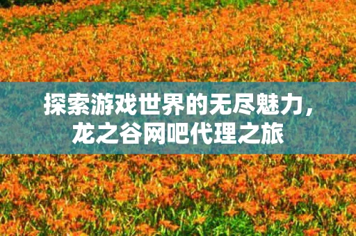 探索游戏世界的无尽魅力图片