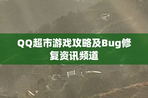 QQ超市游戏攻略及Bug修复资讯频道图片