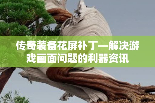 解决游戏画面问题的利器资讯图片