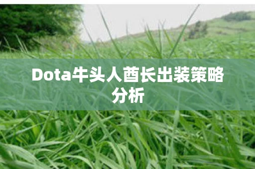 Dota牛头人酋长出装策略分析图片