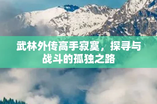 探寻与战斗的孤独之路图片