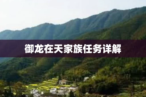 御龙在天家族任务详解图片