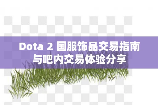Dota 2 国服饰品交易指南与吧内交易体验分享图片