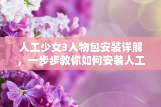 一步步教你如何安装人工少女3人物包图片