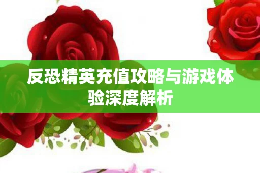 反恐精英充值攻略与游戏体验深度解析图片
