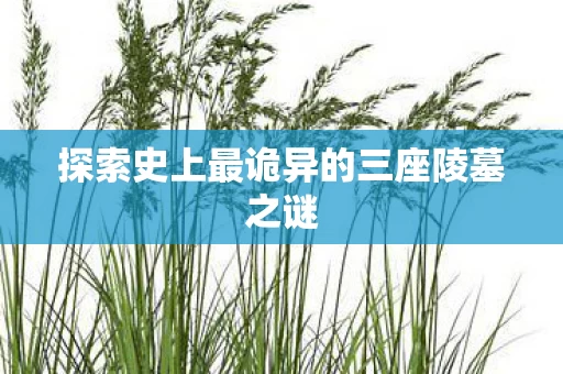 探索史上最诡异的三座陵墓之谜图片