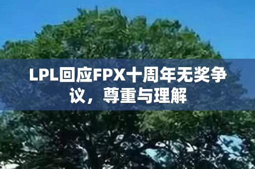 LPL回应FPX十周年无奖争议图片
