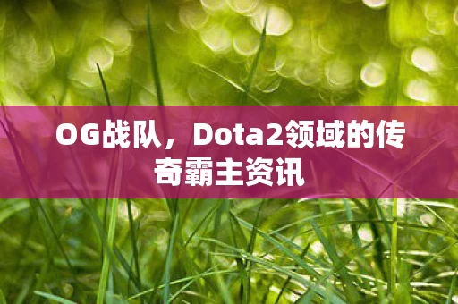 Dota2领域的传奇霸主资讯图片