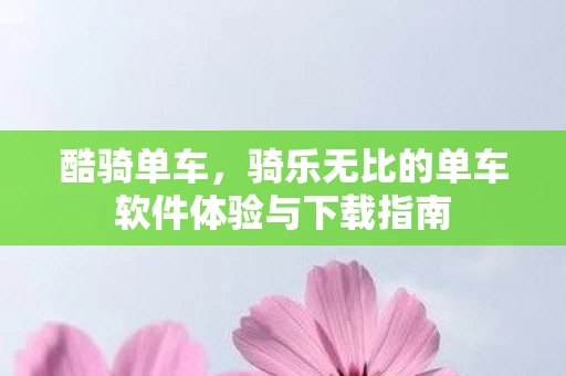 骑乐无比的单车软件体验与下载指南图片