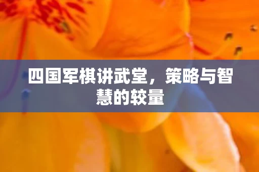 策略与智慧的较量图片