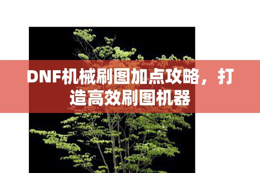DNF机械刷图加点攻略图片
