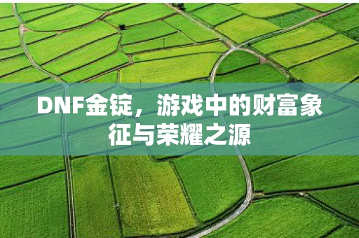游戏中的财富象征与荣耀之源图片