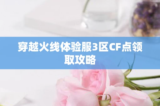 穿越火线体验服3区CF点领取攻略图片