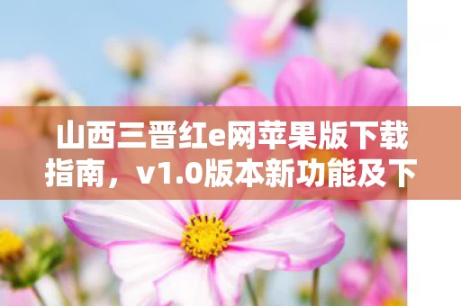 山西三晋红e网苹果版下载指南图片