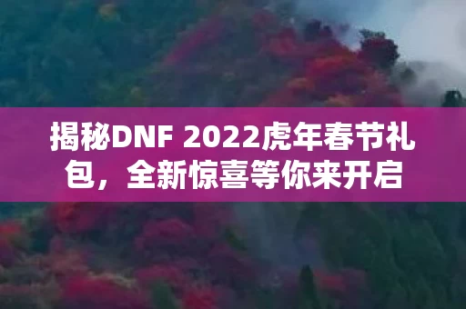 揭秘DNF 2022虎年春节礼包图片