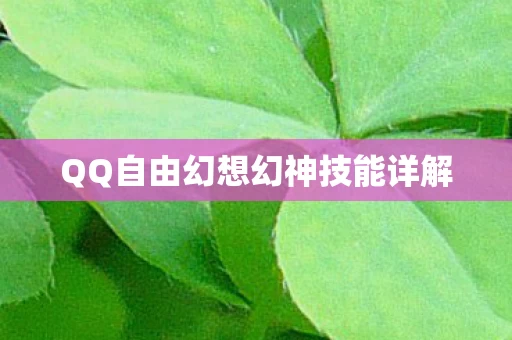 QQ自由幻想幻神技能详解图片
