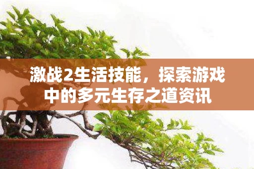探索游戏中的多元生存之道资讯图片