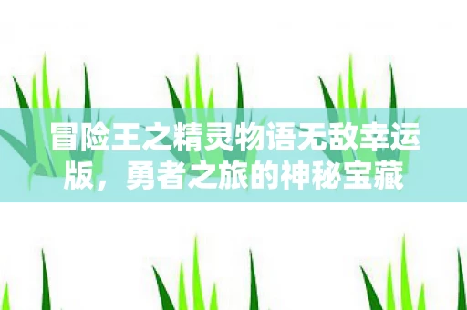 冒险王之精灵物语无敌幸运版图片