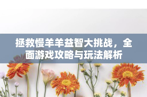 全面游戏攻略与玩法解析图片
