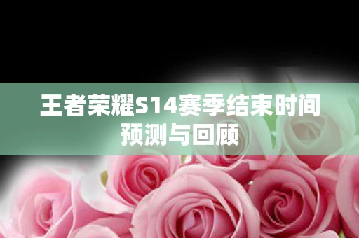 王者荣耀S14赛季结束时间预测与回顾图片