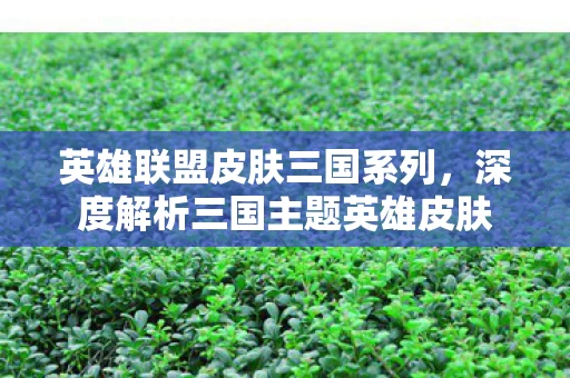 深度解析三国主题英雄皮肤图片