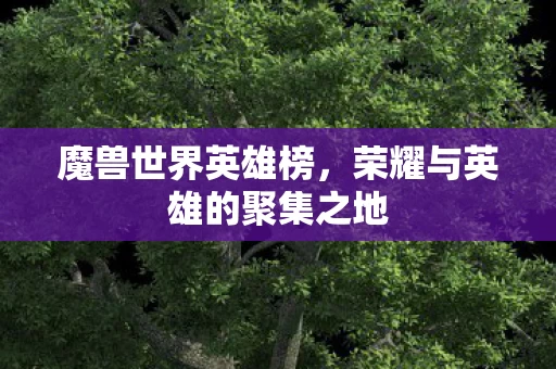 荣耀与英雄的聚集之地图片