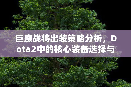 Dota2中的核心装备选择与搭配图片