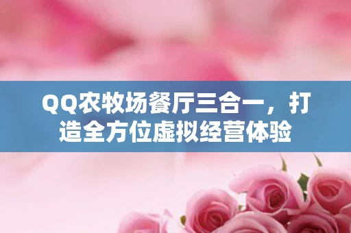 打造全方位虚拟经营体验图片