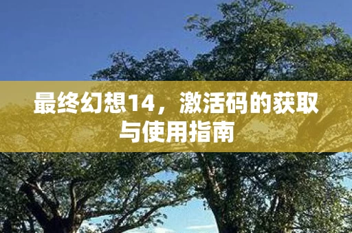 激活码的获取与使用指南图片