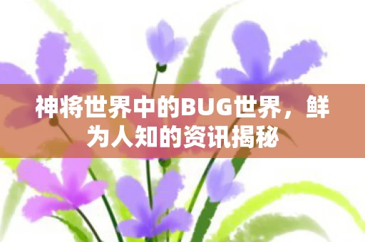 神将世界中的BUG世界图片