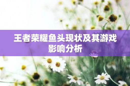 王者荣耀鱼头现状及其游戏影响分析图片