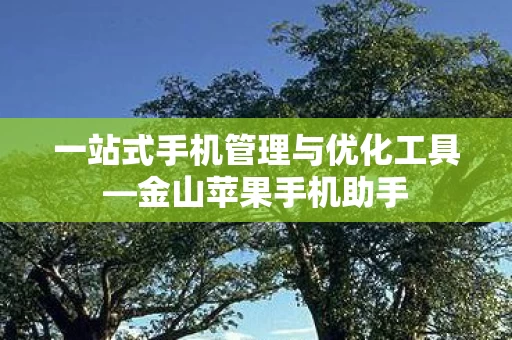 一站式手机管理与优化工具图片