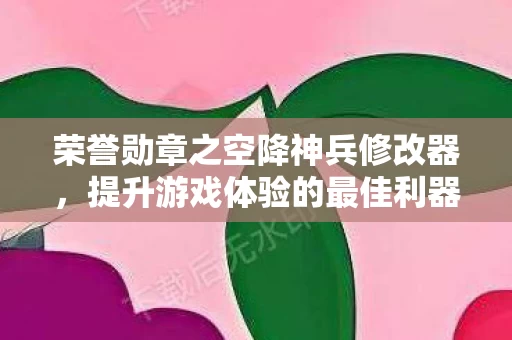 荣誉勋章之空降神兵修改器图片