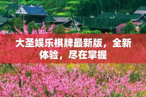 大圣娱乐棋牌最新版图片