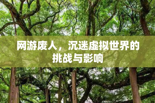 沉迷虚拟世界的挑战与影响图片
