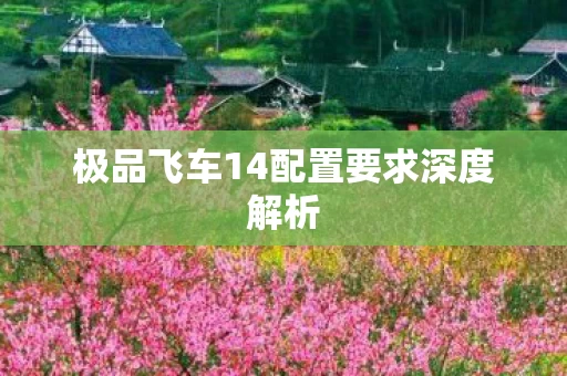 极品飞车14配置要求深度解析图片