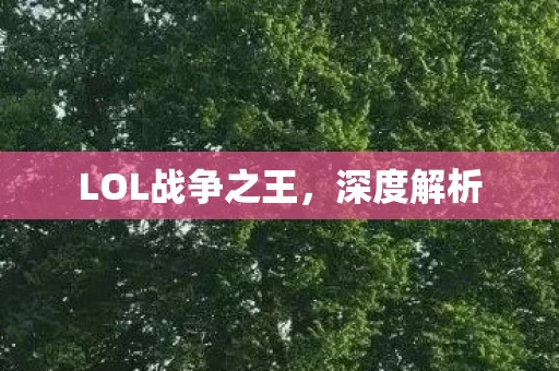 LOL战争之王图片