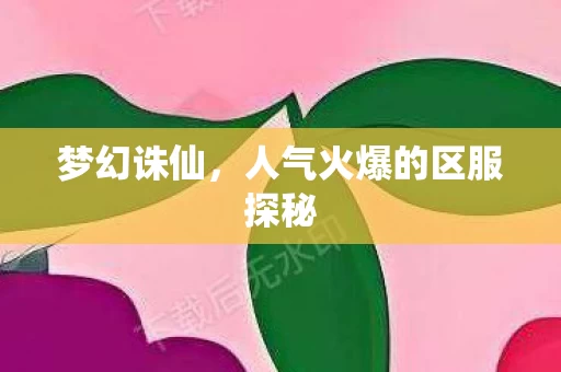 人气火爆的区服探秘图片